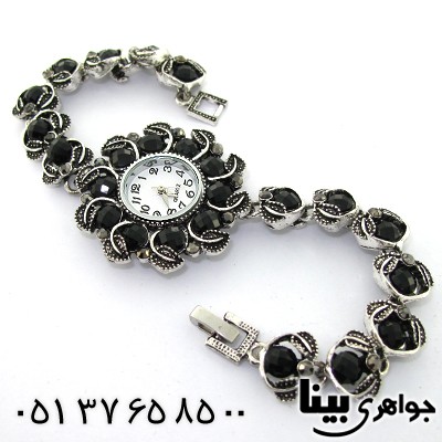 ساعت حدید و نگین مشکی زنانه طرح مارکازیت _کد:8750