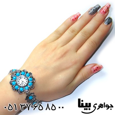 ساعت حدید و نگین آبی زنانه طرح مارکازیتی مدل ستاره _کد:8752