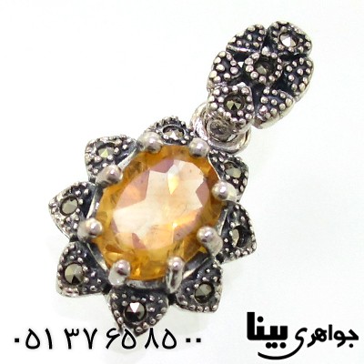 گردنبند سیترین زنانه مارکازیت هانگ مدل ستاره _کد:8755