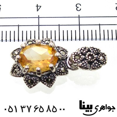 گردنبند سیترین زنانه مارکازیت هانگ مدل ستاره _کد:8755