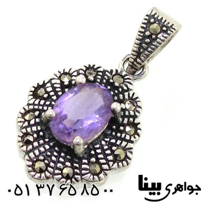 گردنبند آمتیست زنانه مارکازیت هانگ _کد:8758