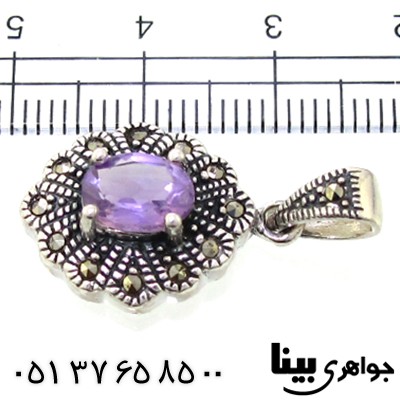 گردنبند آمتیست زنانه مارکازیت هانگ _کد:8758