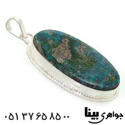 گردنبند فیروزه نیشابوری درشت مناسب سنگ درمانی _کد:8761