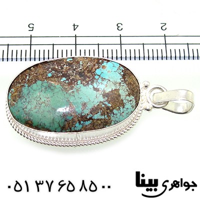 گردنبند فیروزه نیشابوری اصیل مناسب سنگ درمانی _کد:8793