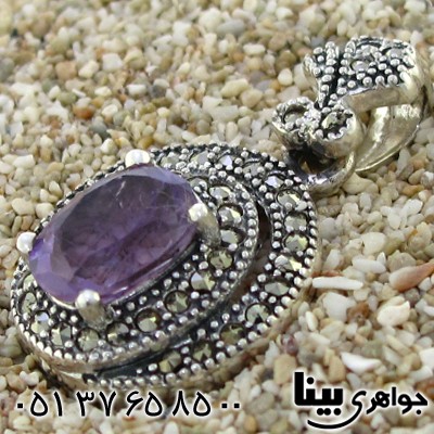 گردنبند آمتیست زنانه مارکازیت هانگ مینو _کد:8794