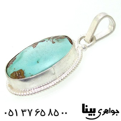گردنبند فیروزه نیشابوری اصیل مناسب سنگ درمانی _کد:8796