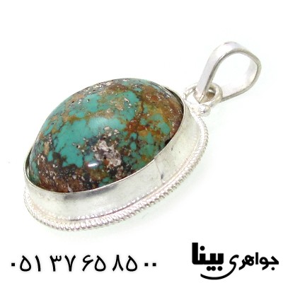گردنبند فیروزه نیشابوری اصیل مناسب سنگ درمانی _کد:8799
