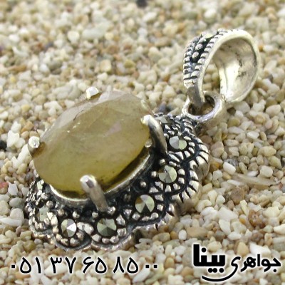 گردنبند یاقوت زرد زنانه مارکازیت هانگ _کد:8801