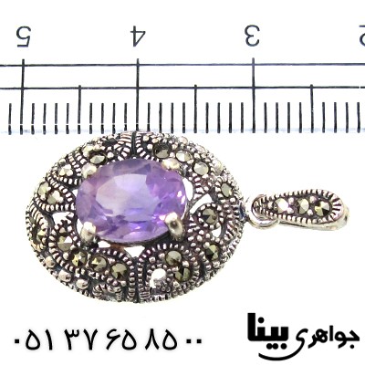 گردنبند آمتیست زنانه مارکازیت هانگ _کد:8804