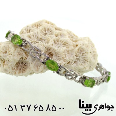 دستبند زبرجد مرغوب زنانه فاخر ایتالیایی _کد:1282