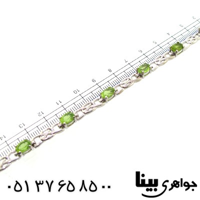دستبند زبرجد مرغوب زنانه فاخر ایتالیایی _کد:1282