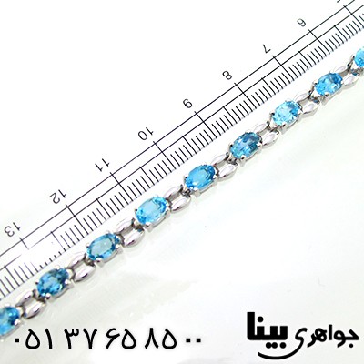 دستبند توپاز مرغوب زنانه فاخر ایتالیایی _کد:1285
