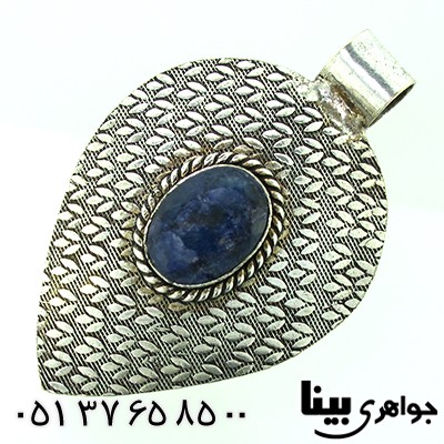 گردنبند یاقوت کبود هندی عتیقه و قدیمی زنانه درشت _کد:8836