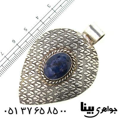 گردنبند یاقوت کبود هندی عتیقه و قدیمی زنانه درشت _کد:8836