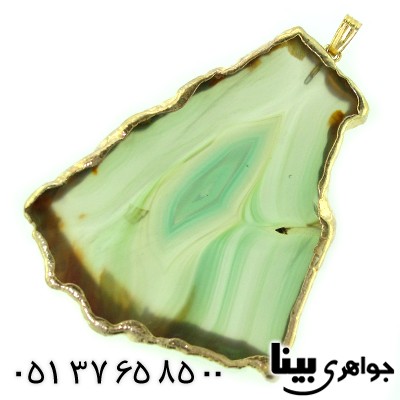 گردنبند عقیق سلیمانی بسیار زیبا و تک _کد:8838