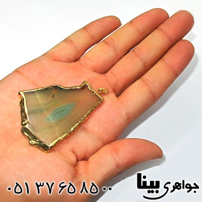 گردنبند عقیق سلیمانی بسیار زیبا و تک _کد:8838