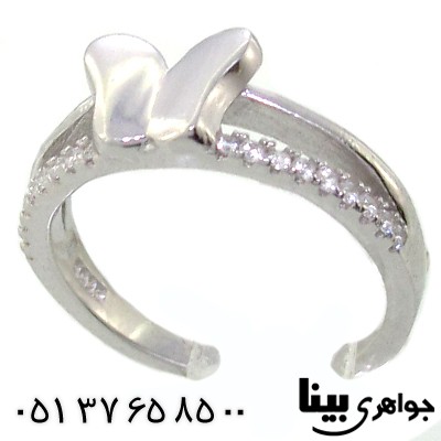 انگشتر سوارسکی اصل زنانه بند انگشتی طرح پروانه _کد:8862