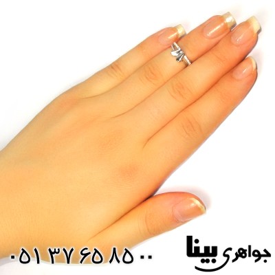 انگشتر سوارسکی اصل زنانه بند انگشتی طرح پروانه _کد:8862