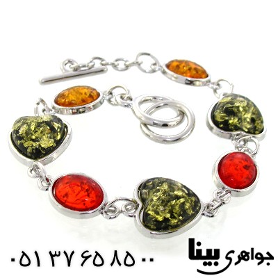 دستبند کهربا صنعتی عالی زنانه fashion jewelry _کد:8867
