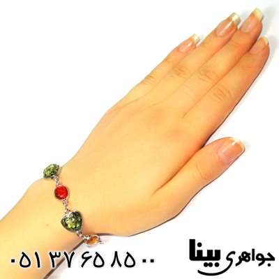 دستبند کهربا صنعتی عالی زنانه fashion jewelry _کد:8867