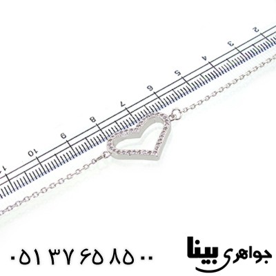 دستبند سوارسکی اصل زنانه مدل قلب _کد:8869