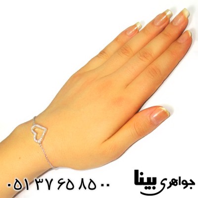 دستبند سوارسکی اصل زنانه مدل قلب _کد:8869