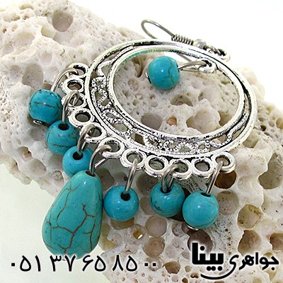 گوشواره طرح فیروزه خوب زنانه سفارشی شرکت آمازون _کد:8880