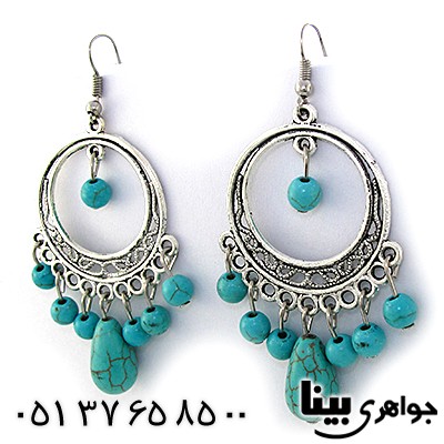 گوشواره طرح فیروزه خوب زنانه سفارشی شرکت آمازون _کد:8880