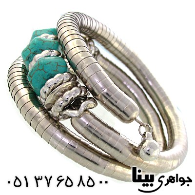 دستبند طرح فیروزه و بازوبند زنانه درشت سفارشی شرکت آمازون _کد:8885