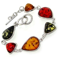 دستبند کهربا صنعتی عالی زنانه fashion jewelry 