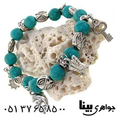 دستبند طرح فیروزه زنانه مدل فانتزی سفارشی شرکت آمازون _کد:8894