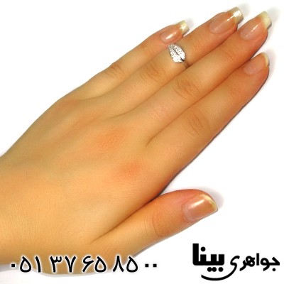 انگشتر سوارسکی اصل زنانه بند انگشتی مدل برگ _کد:8898