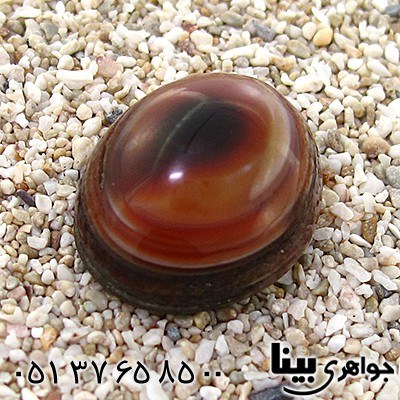 نگین انگشتر عقیق باباقوری و سلیمانی ترکیبی و نقوش ماورائی _کد:8903