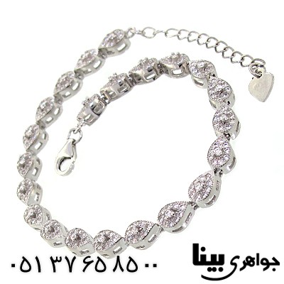 دستبند سوارسکی اصل زنانه مدل برلیان کاری با شکوه _کد:8907