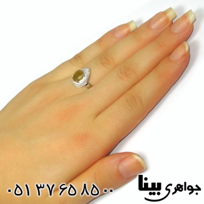 انگشتر یاقوت زرد عالی زنانه رادیوم لوکس مدل اشک _کد:8912