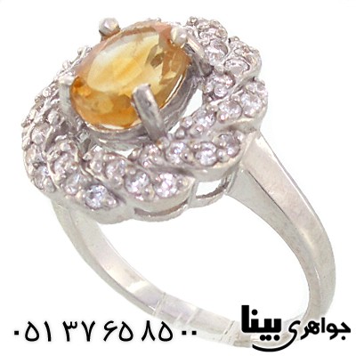 انگشتر سیترین زنانه رادیوم لوکس _کد:8917