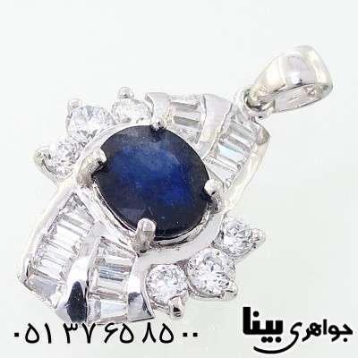 گردنبند یاقوت کبود زنانه درشت رادیوم لوکس مدل زیبا _کد:8930