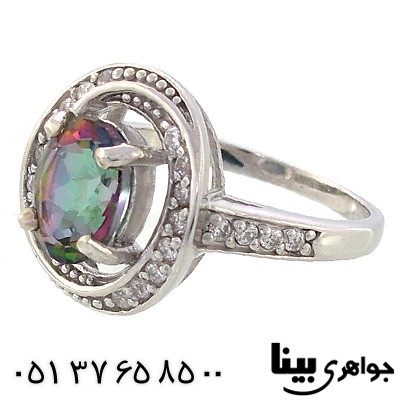 انگشتر توپاز زنانه رادیوم لوکس _کد:8937
