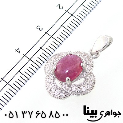 گردنبند یاقوت سرخ زنانه رادیوم لوکس _کد:8939
