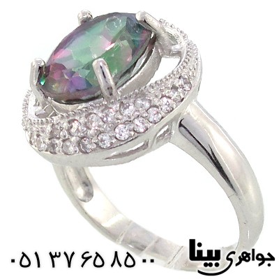 انگشتر توپاز زنانه رادیوم لوکس مدل ثنا _کد:8940