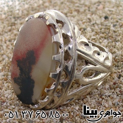 انگشتر عقیق شجری درشت ایرانی مرغوب مردانه کلکسیونی _کد:8941