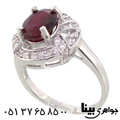 انگشتر یاقوت سرخ زنانه رادیوم لوکس مدل آیدا _کد:8951