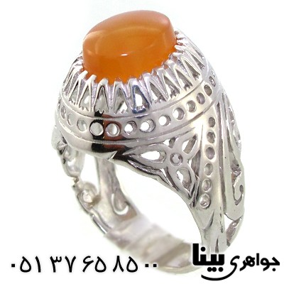 انگشتر عقیق یمنی بسیار عالی مردانه درشت فاخر رادیوم لوکس _کد:8959