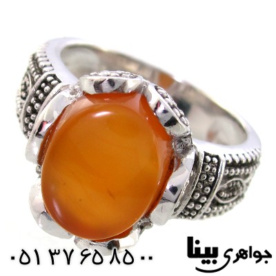 انگشتر عقیق یمنی عالی رادیوم لوکس _کد:8966