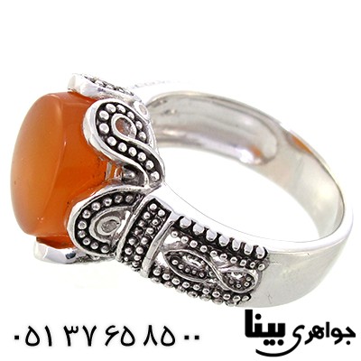 انگشتر عقیق یمنی عالی رادیوم لوکس _کد:8966