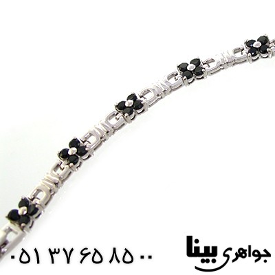 دستبند یاقوت کبود عالی زنانه مدل سوسن _کد:8972