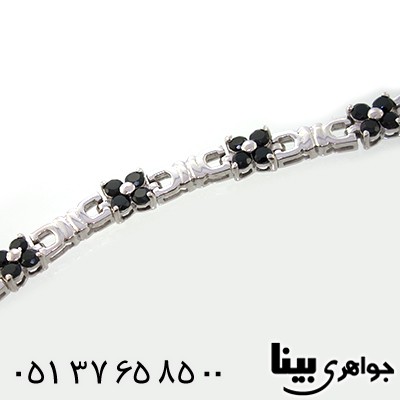 دستبند یاقوت کبود عالی زنانه مدل سوسن _کد:8972