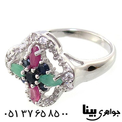 سرویس چند جواهر یاقوت و زمرد زنانه مدل نانسی _کد:8980