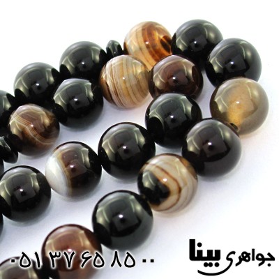 تسبیح عقیق باباقوری 33 دانه ای درشت دانه گرد _کد:9000