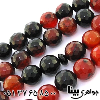 تسبیح عقیق سلیمانی عالی 33 دانه ای درشت 78 گرمی تراش دار _کد:9002